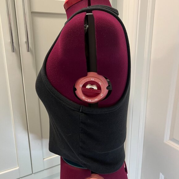 Y2K CARE BEARS Black Crop Stretch Baby Tank Top with Grumpy Bear | 95% Cotton - Picture 3 of 10